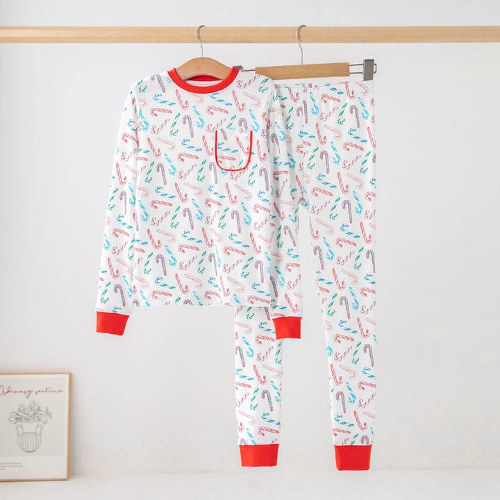 Nola Tawk Candy Cane Lane Organic Cotton Kids Pajamas - Little Miss Muffin Children & Home