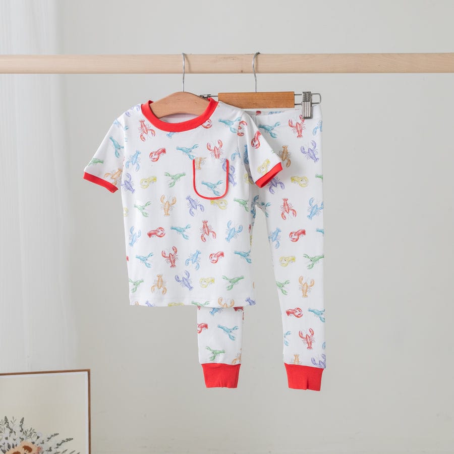 Nola Tawk Nola Tawk Colorful Claws Crawfish Organic Cotton Pajamas - Little Miss Muffin Children & Home