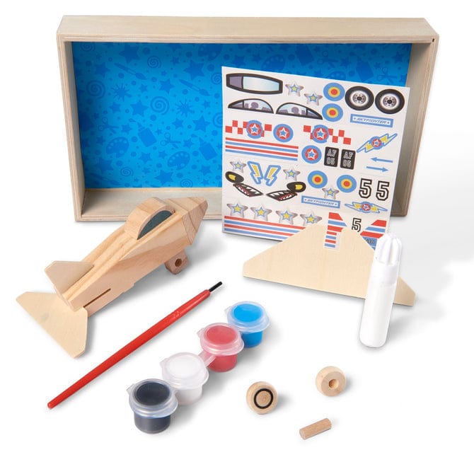 Melissa & Doug Melissa & Doug Decorate-Your-Own Wooden Plane Craft Kit - Little Miss Muffin Children & Home