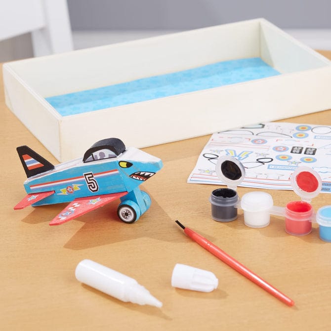 Melissa & Doug Melissa & Doug Decorate-Your-Own Wooden Plane Craft Kit - Little Miss Muffin Children & Home