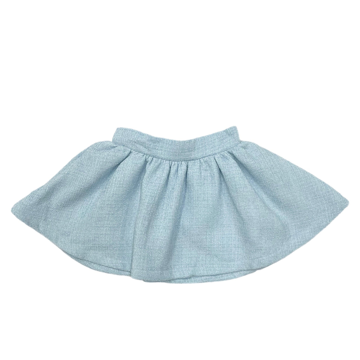 Sofie Light Blue Tweed Skirt