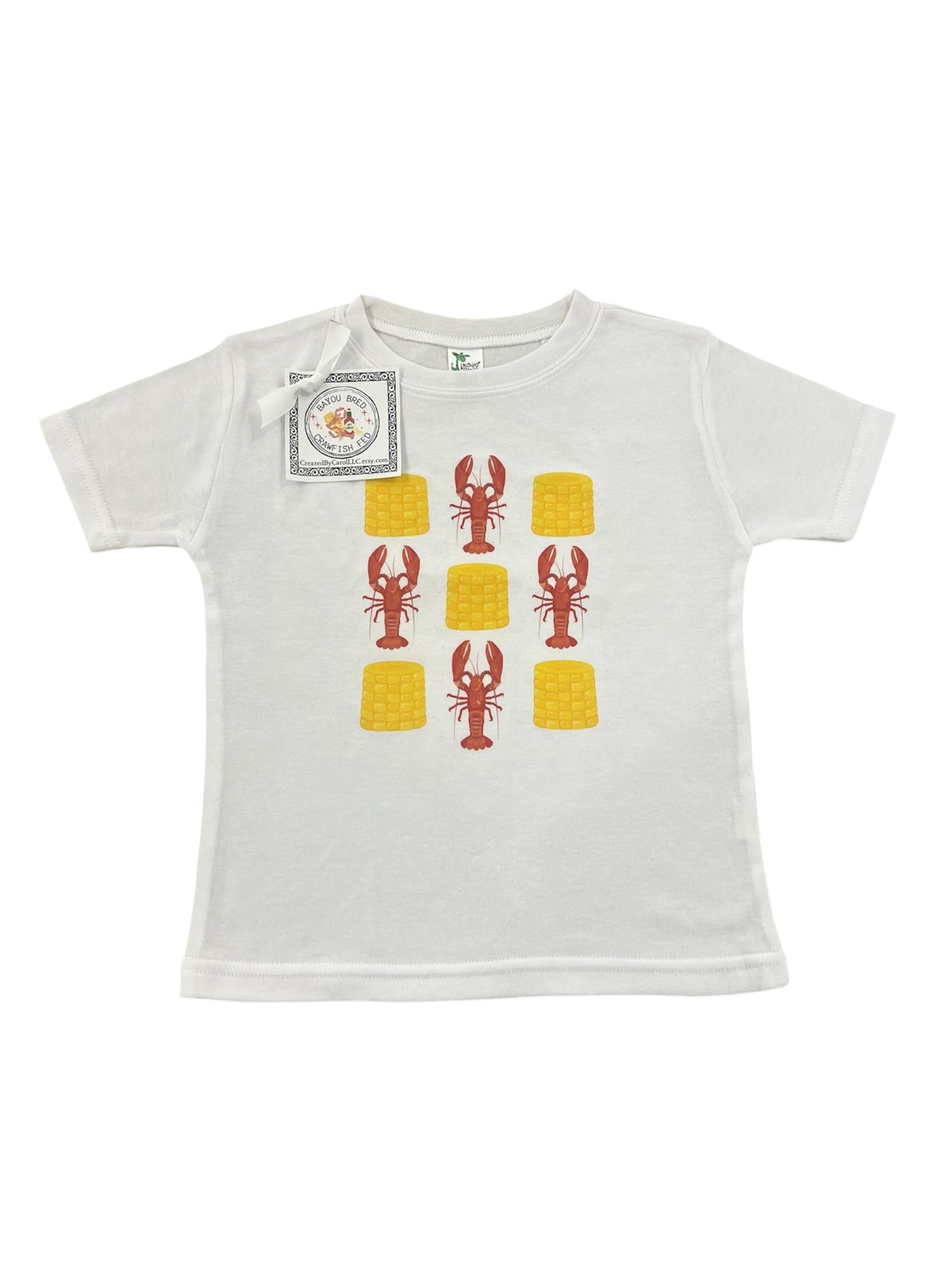Created by Carol LLC Created by Carol Crawfish and Corn Coquette T-Shirt - Little Miss Muffin Children & Home