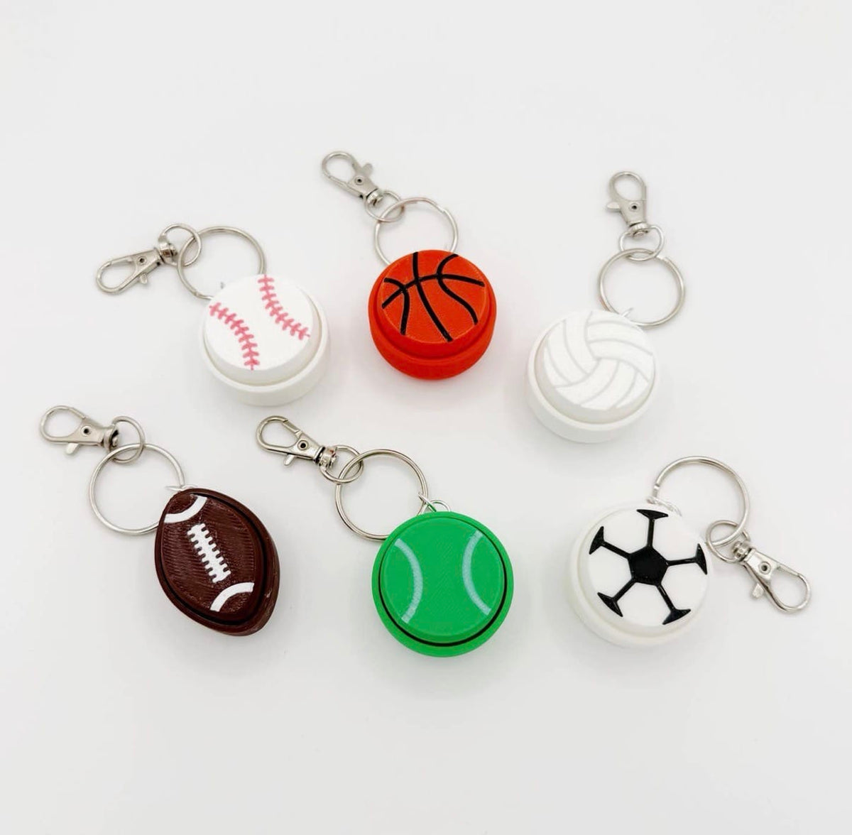 PYE Games Sports Clicker Keychain, 6 Available Styles - Little Miss Muffin Children & Home