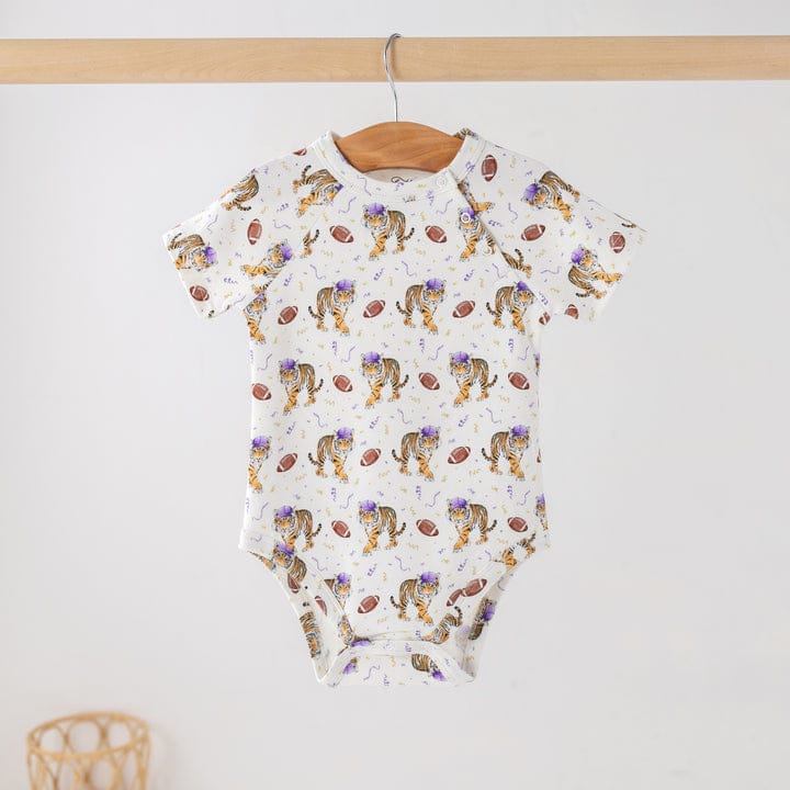 Nola Tawk Kickoff in Louisiana Organic Cotton Onesie - Little Miss Muffin Children & Home