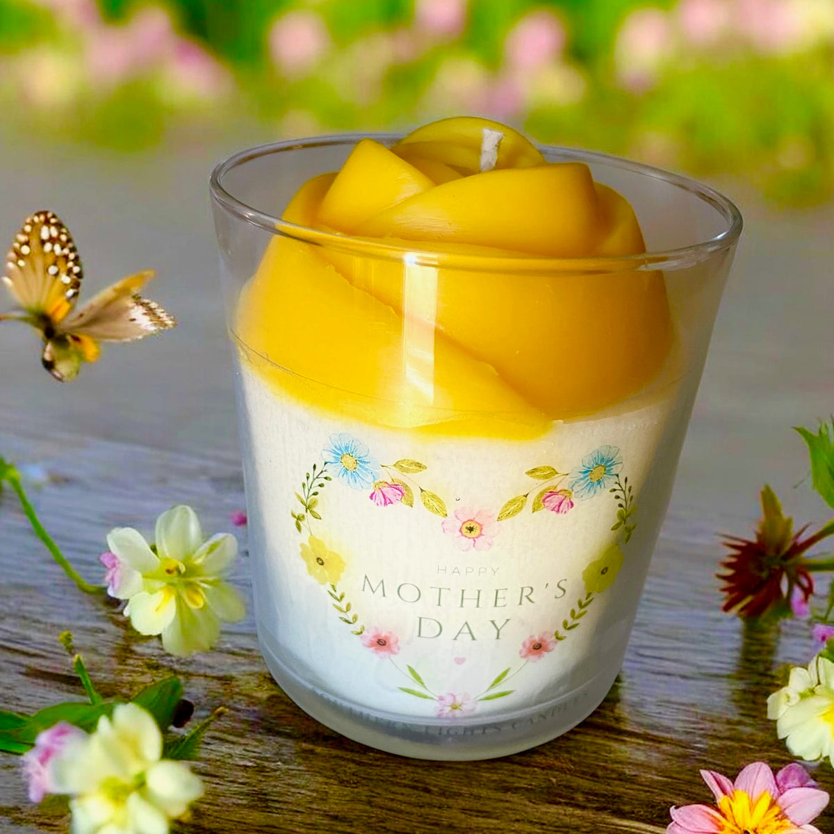 Southern Lights Yellow Rose Mother's Day Garden District Candle - Little Miss Muffin Children & Home