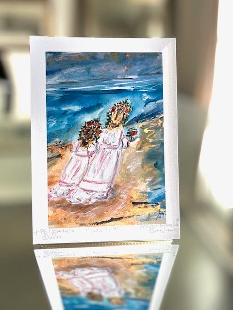 Prayers On the Side Prayers On the Side P26 Les Filles Print/Note Card - Little Miss Muffin Children & Home