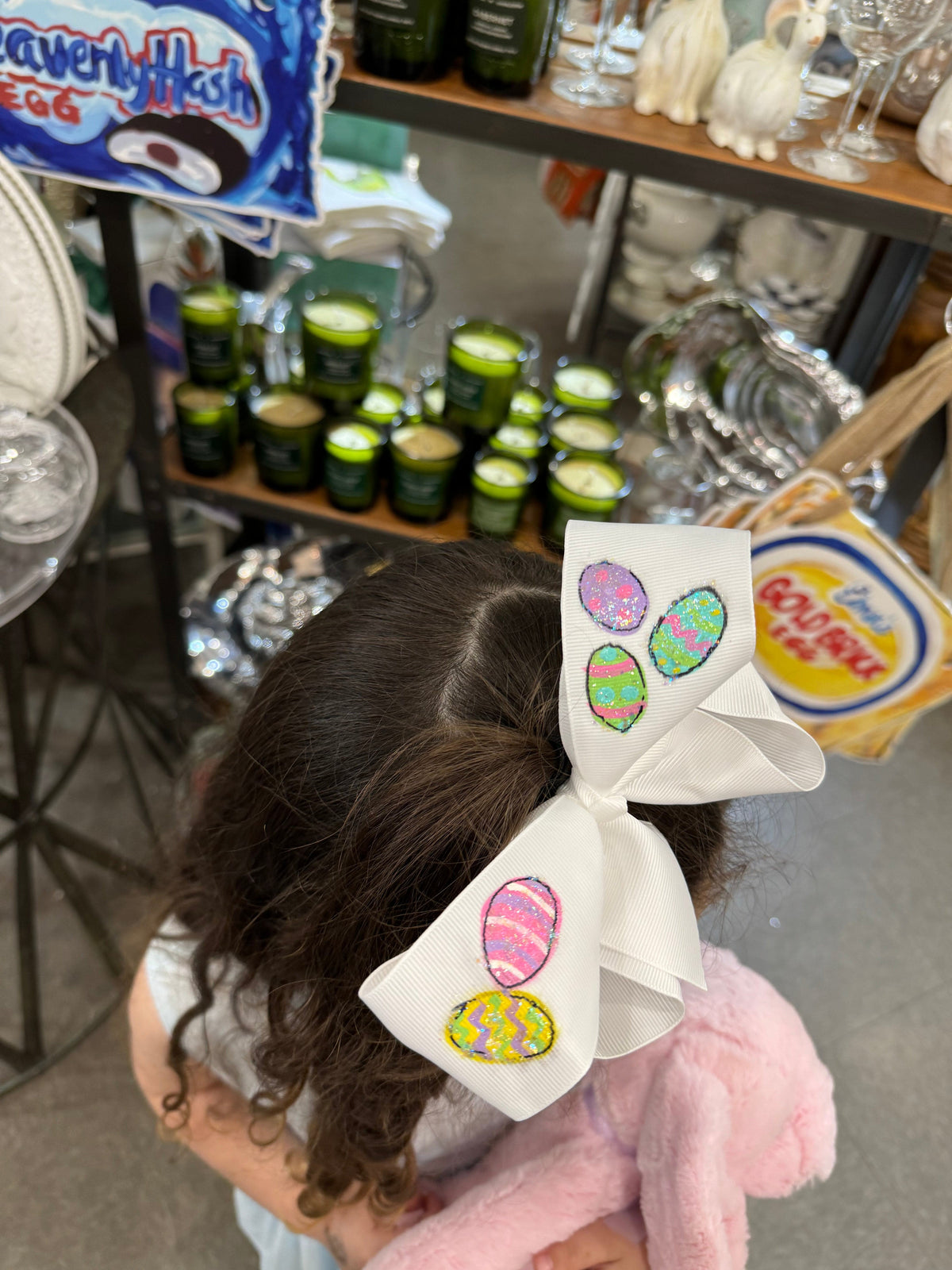 Heidi Davis Heidi Davis Easter Eggs Hand Painted Bow Double Glitter - Little Miss Muffin Children & Home