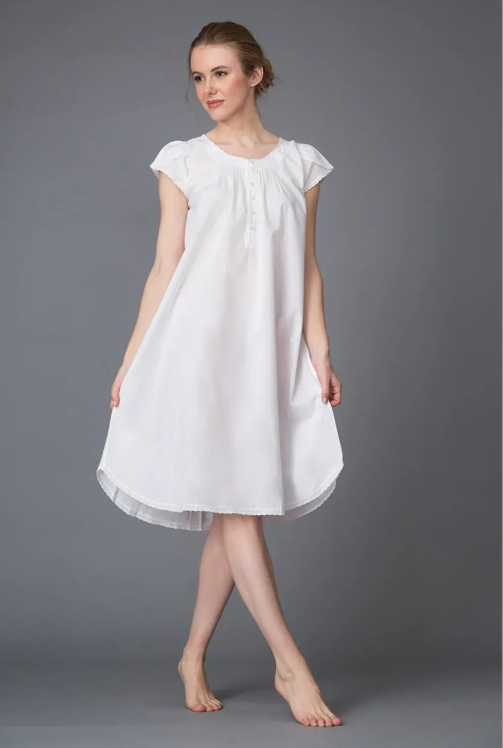 Thea Edeline Cap Sleeve Nightgown - Little Miss Muffin Children & Home