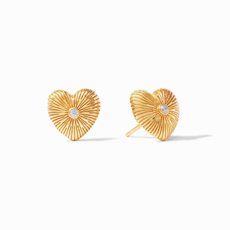 Julie Vos Esme Heart Stud Cubic Zirconia OS - Little Miss Muffin Children & Home