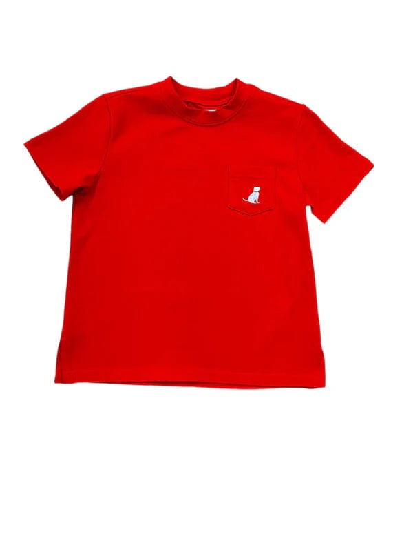 Ethan Crew Neck Shirt in Red