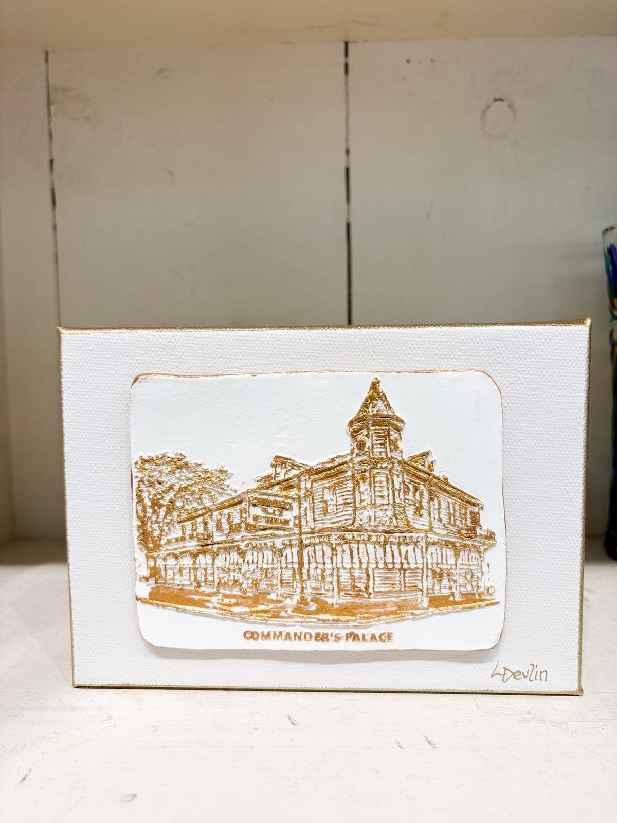Lisa Devlin Designs Commander’s Palace Clay Artwork on Canvas | New Orleans Wall Art by Lisa Devlin - Little Miss Muffin Children & Home