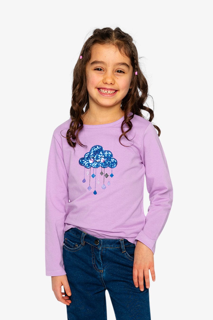 Violet Tulle Organic Jersey T-Shirt