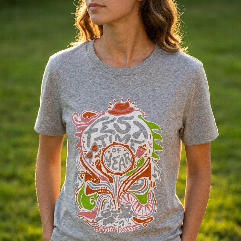 Whereable Art Fest Time of Year Ladies Tee - Little Miss Muffin Children & Home