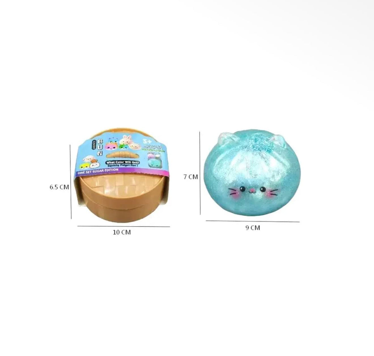 Sensibling Corp Metallic Steamed Bao Bun Cat Dumpling Squeeze Squishy Stress Relief Toy - Little Miss Muffin Children & Home