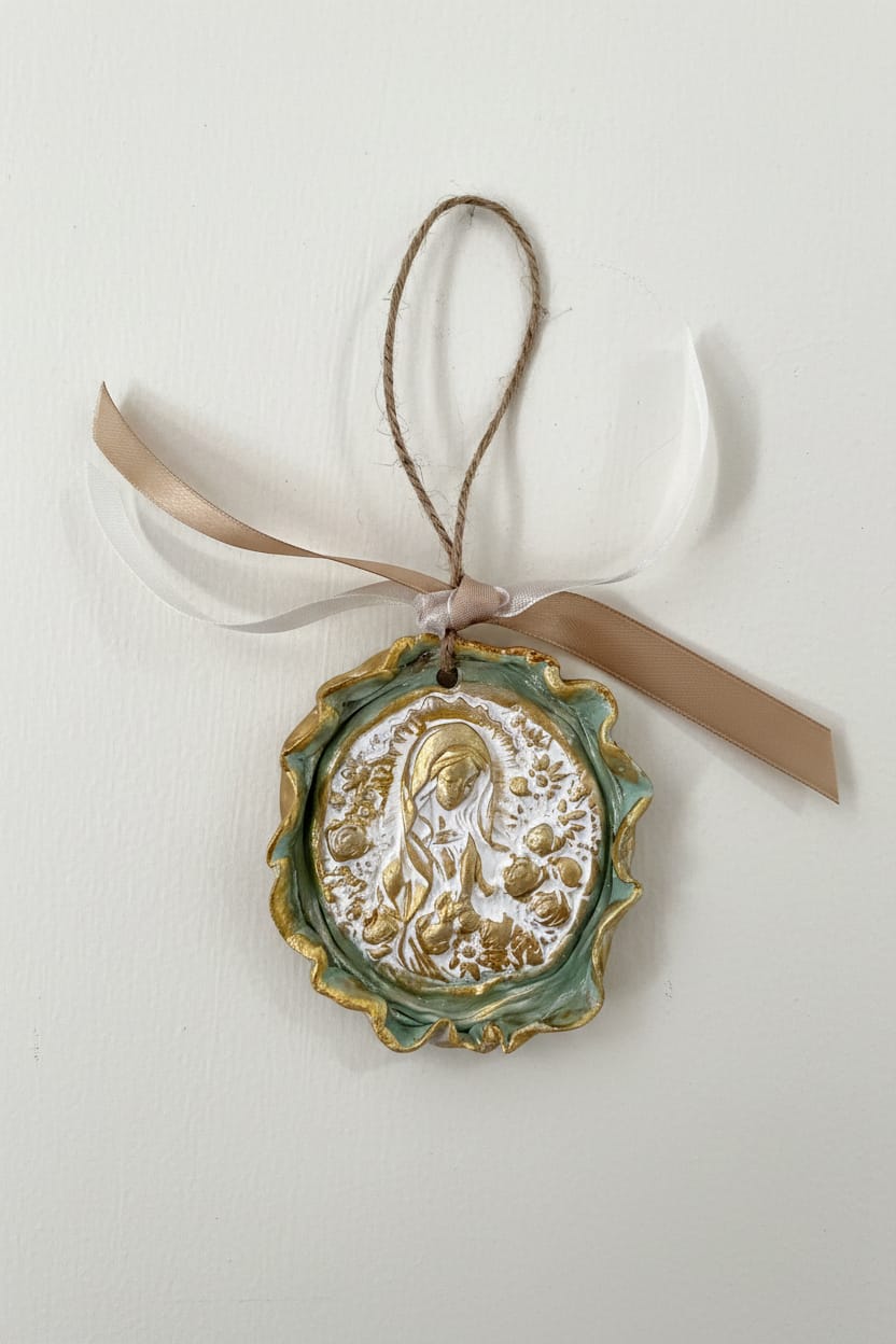 Lisa Devlin Designs Mary 1/2 Body with Roses Religious Plaque - Little Miss Muffin Children & Home