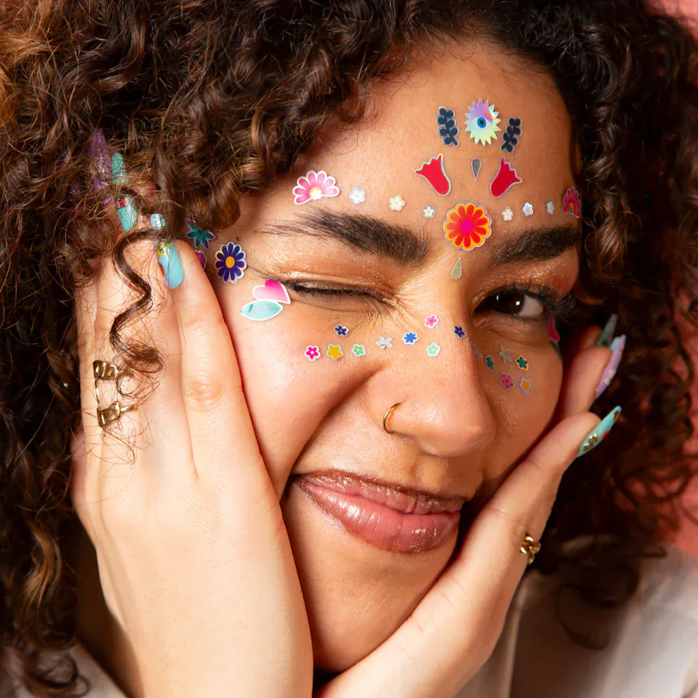 Omy Design & Play Inc Flower Face Stickers - Little Miss Muffin Children & Home