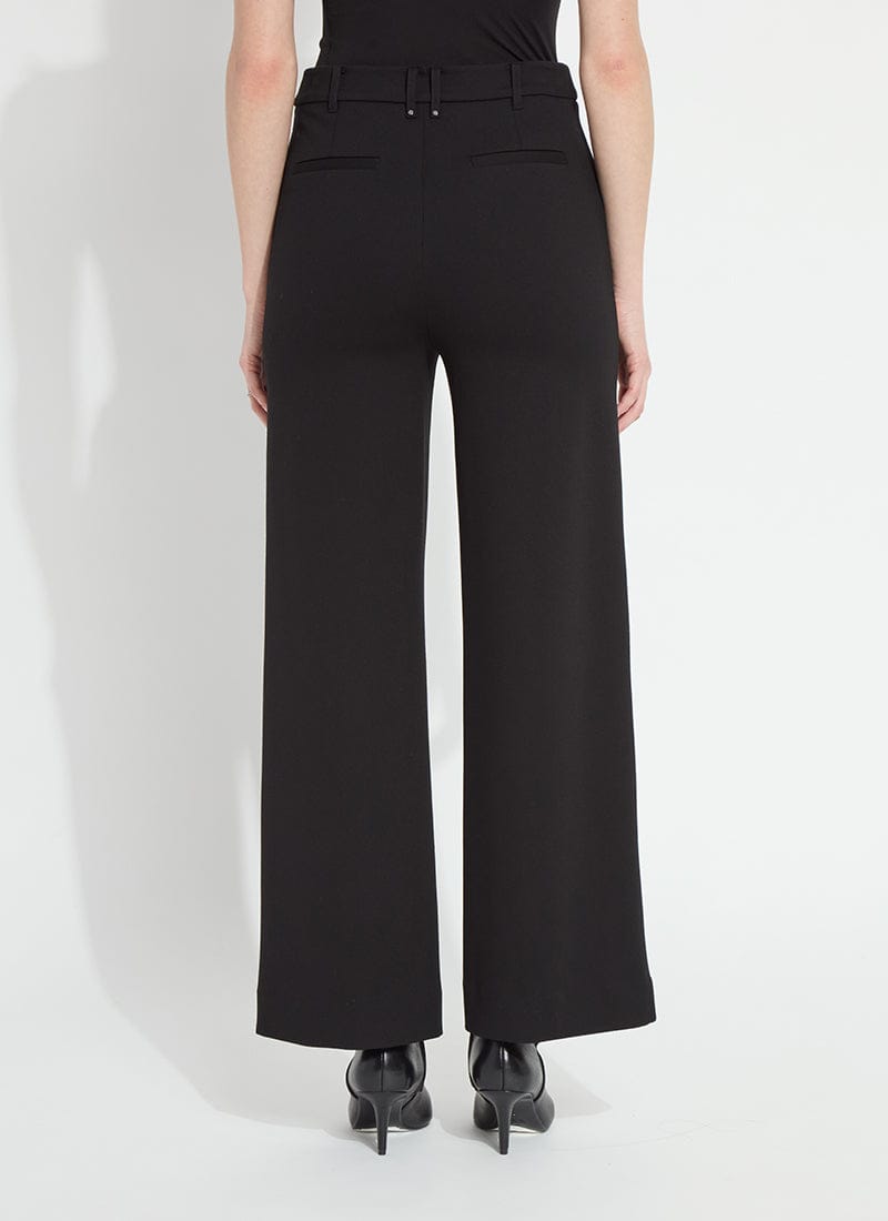 Nadia Zip Front Ponte Trouser in Black