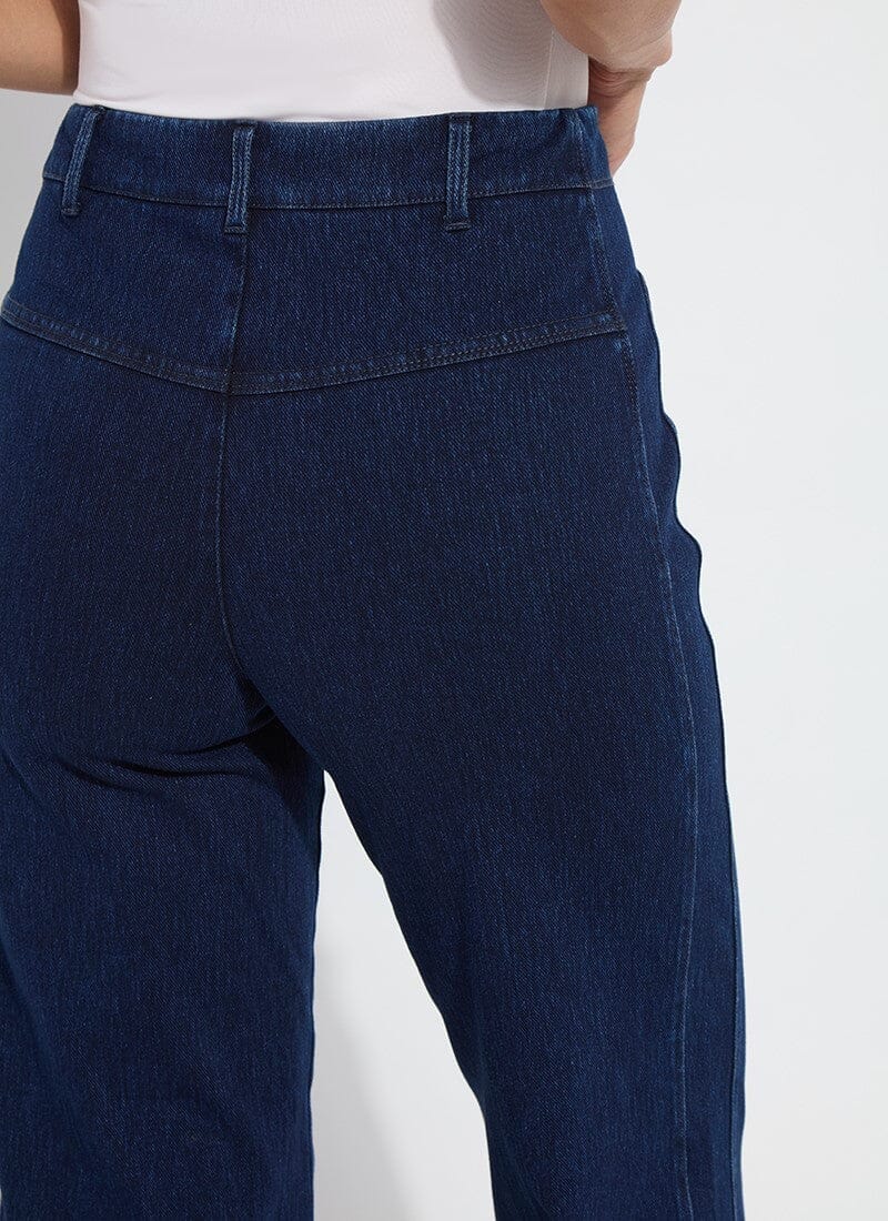 Lysse Lysse Layton Wide-Leg Cropped Denim Pants in Dark Indigo - Little Miss Muffin Children & Home