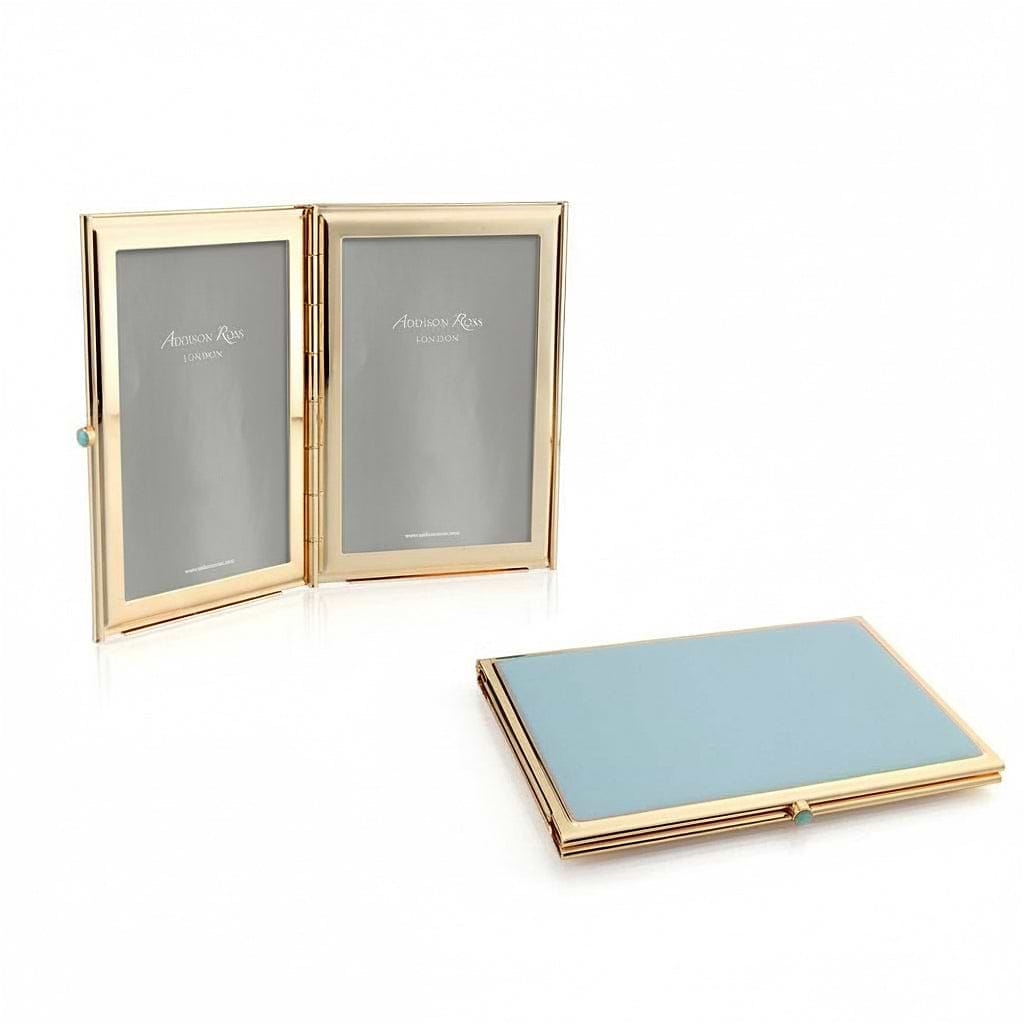 Powder Blue & Gold Travel Frame 2x3