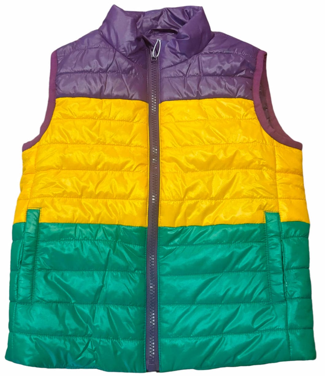 Lulu Bebe Mardi Gras Quilted Vest for Ladies - Little Miss Muffin Children & Home