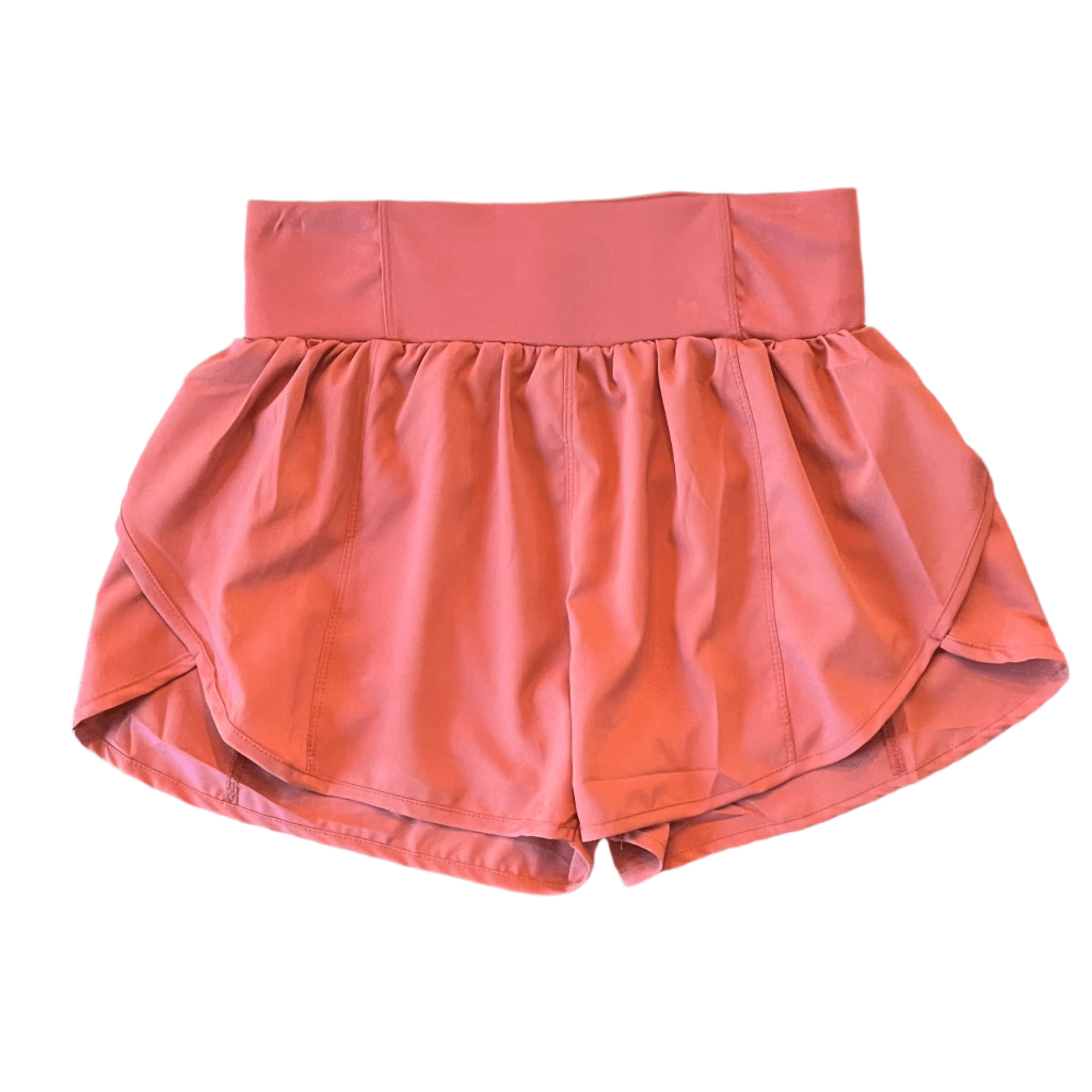 Sunshine Women's Athletic Shorts with Zip Pocket in LIght Rust - Little Miss Muffin Children & Home