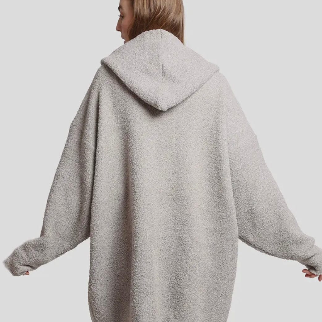 Fashion City Fashion City Soft Hooded Snuggie Blanket with Pockets, Gray - Little Miss Muffin Children & Home