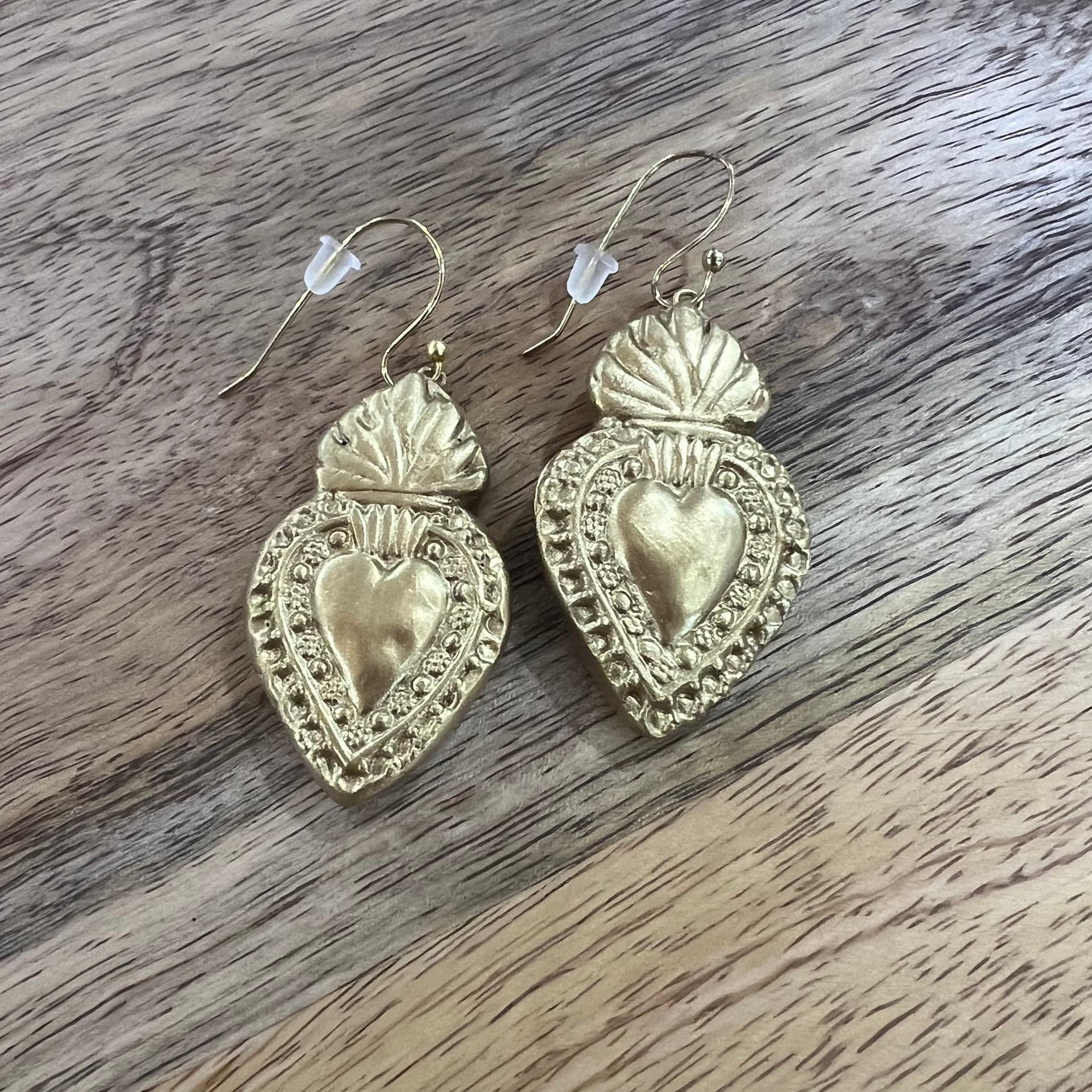 Carol Cassisa Carol Cassisa Sainte Marie Earrings (Fire Heart) - Little Miss Muffin Children & Home