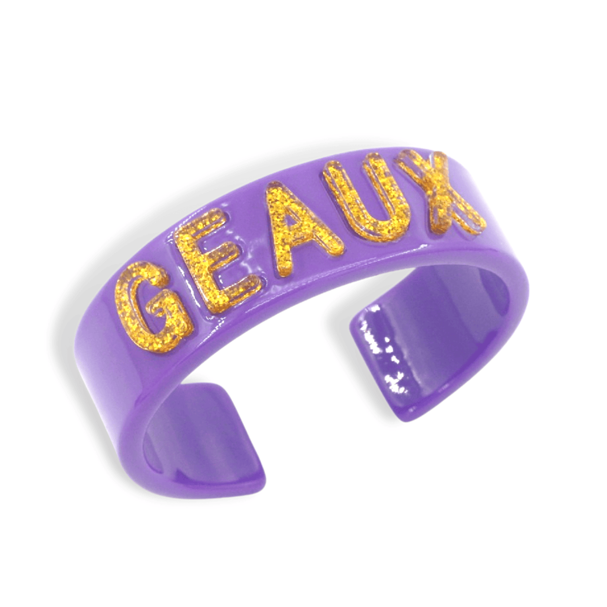 Brianna Cannon Wholesale Brianna Cannon LSU Purple Geaux Cuff - Little Miss Muffin Children & Home