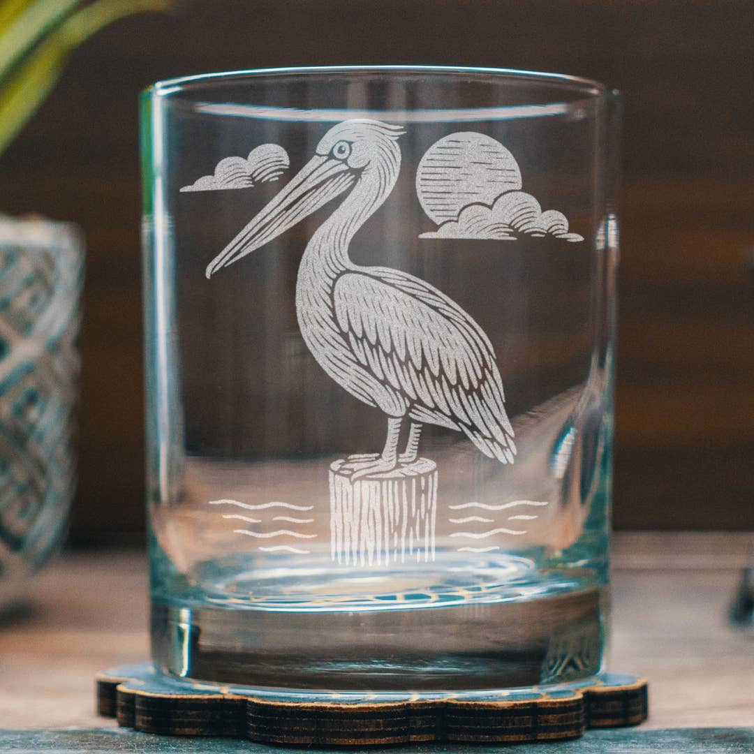 Pelican Drinking Glass, 12oz Old Fashioned