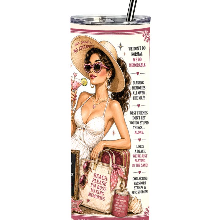 Sassy Talkin Girl's Trip 20oz Straight Tumbler - Little Miss Muffin Children & Home