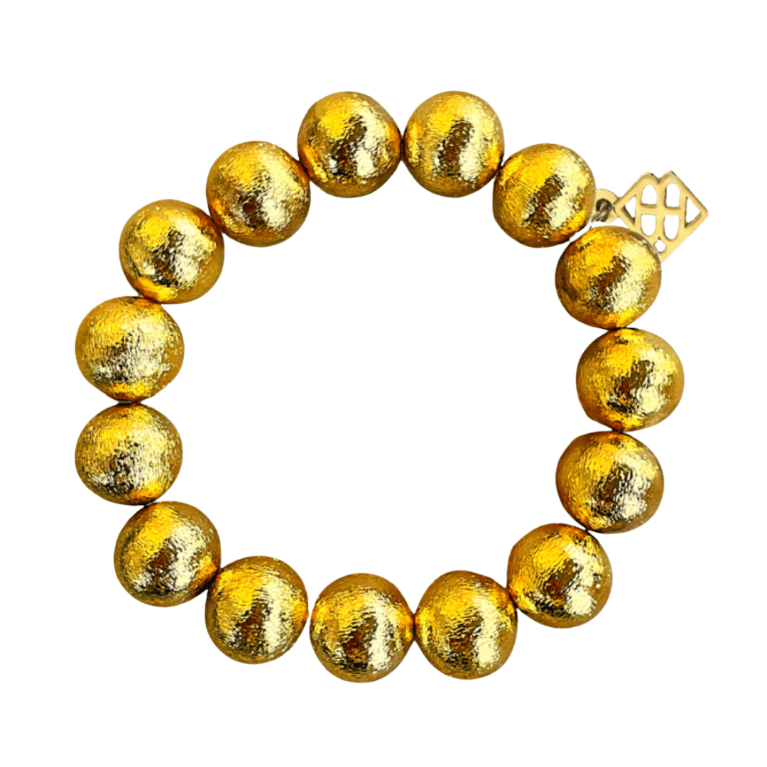 Brianna Cannon Wholesale Brianna Cannon Gold Beaded Brianna Bracelet - Little Miss Muffin Children & Home
