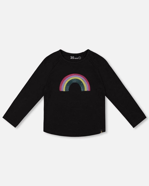 Organic Cotton Long Sleeve T-Shirt in Anthracite