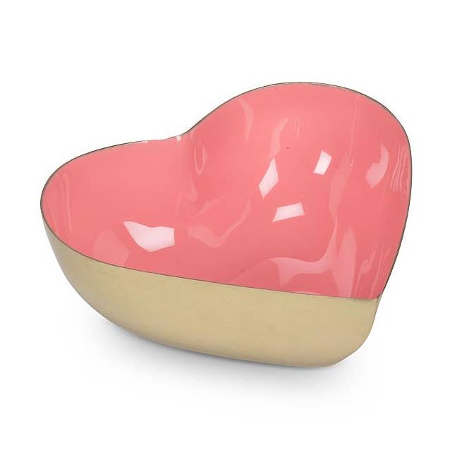 Heart Shaped Enamel Bowl
