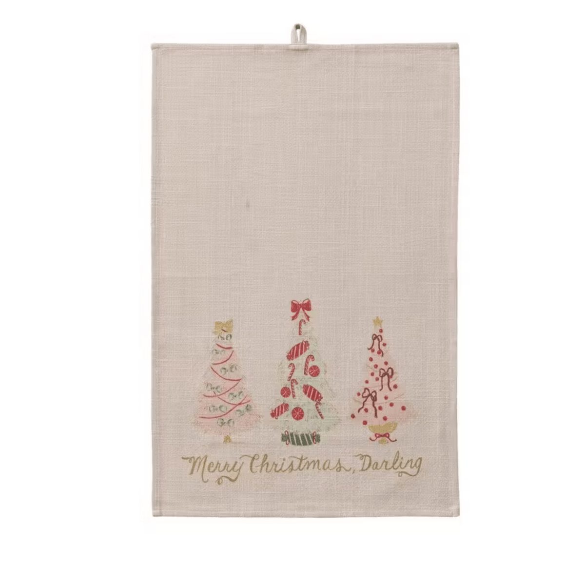 christmas tree tea towel