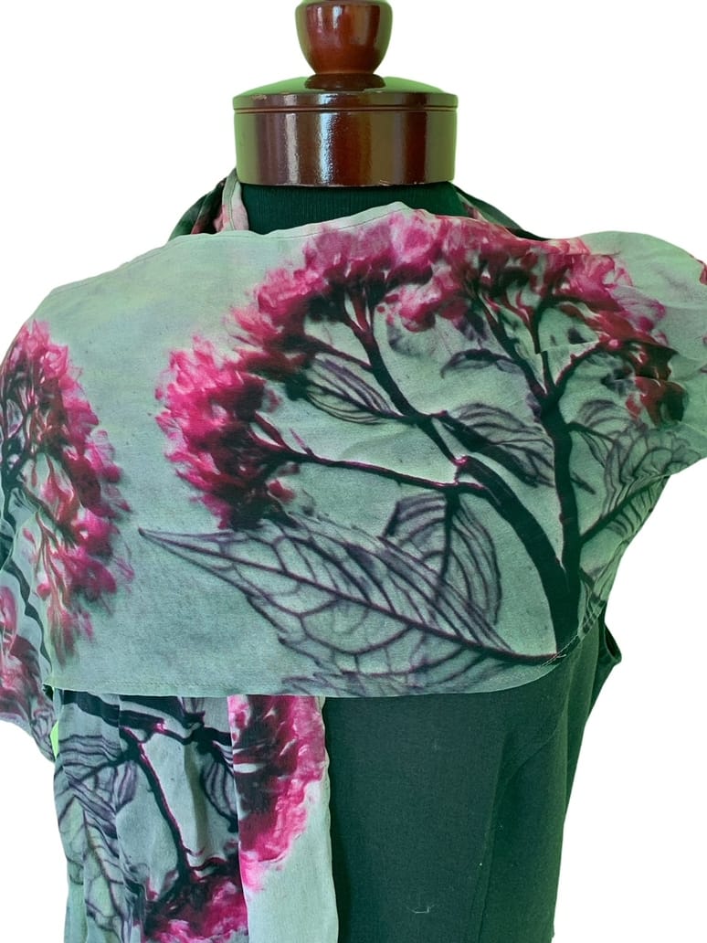 Hydrangea Silk Scarf