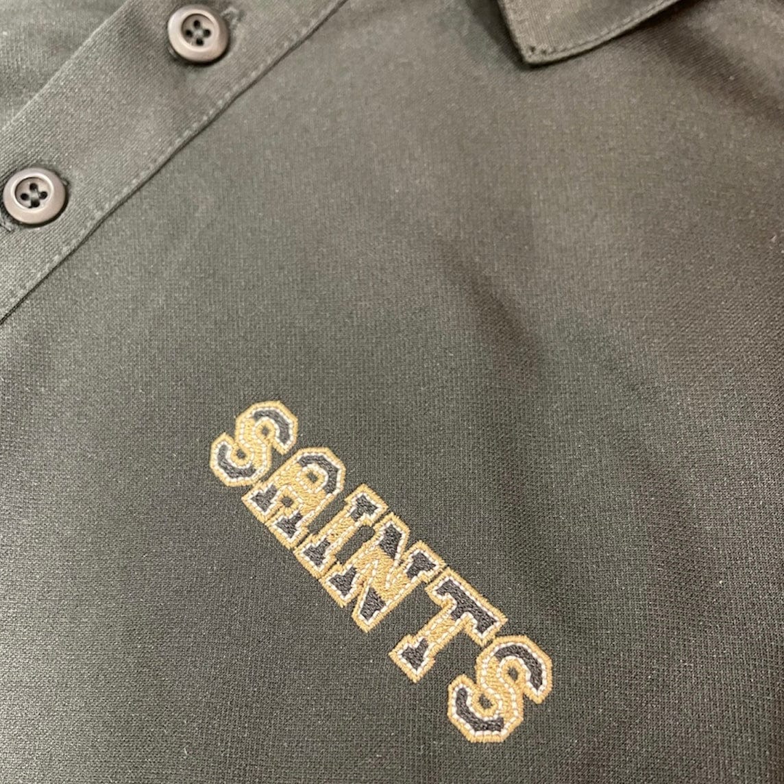 Whereable Art WHEREable Art Saints Striped Performance Blend Polo - Little Miss Muffin Children & Home