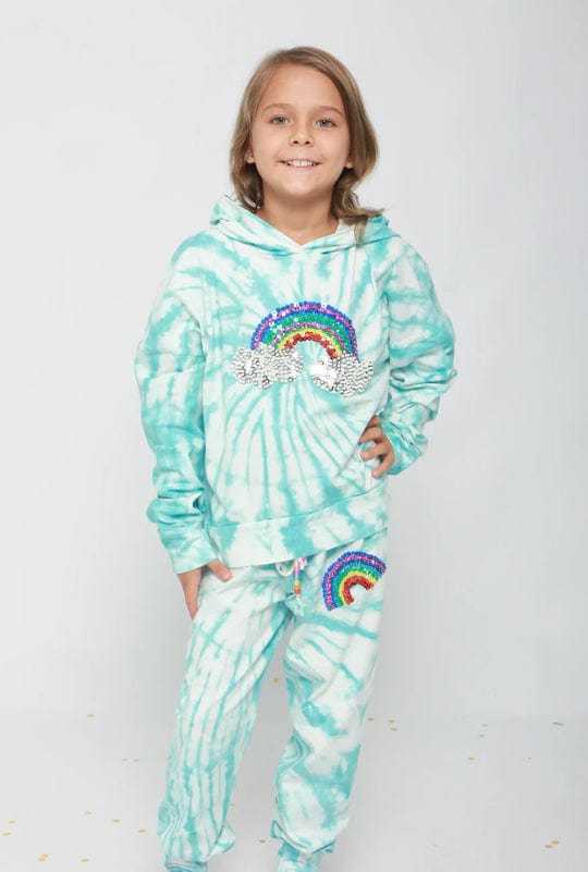 Joyous and Free Joyous and Free Cloud Rainbow Hoodie & Jogger Set - Little Miss Muffin Children & Home