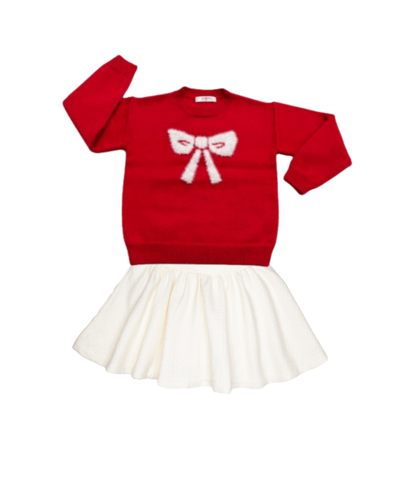 Red Bow Cindy Sweater