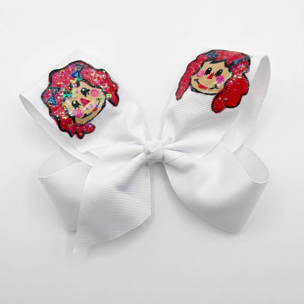 Heidi Davis Bows Cubs Hand Painted Bow Double Glitter - Little Miss Muffin Children & Home