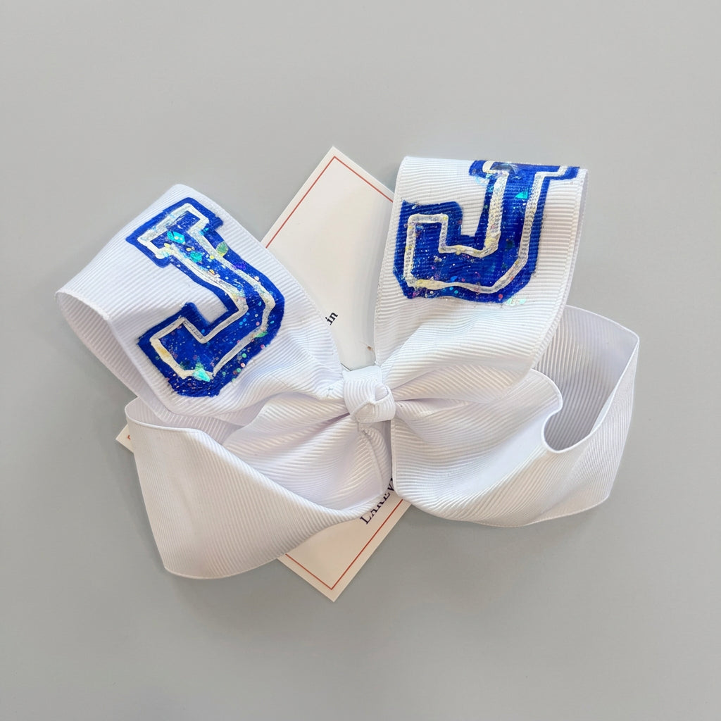Heidi Davis Bows Cubs Hand Painted Bow Double Glitter - Little Miss Muffin Children & Home