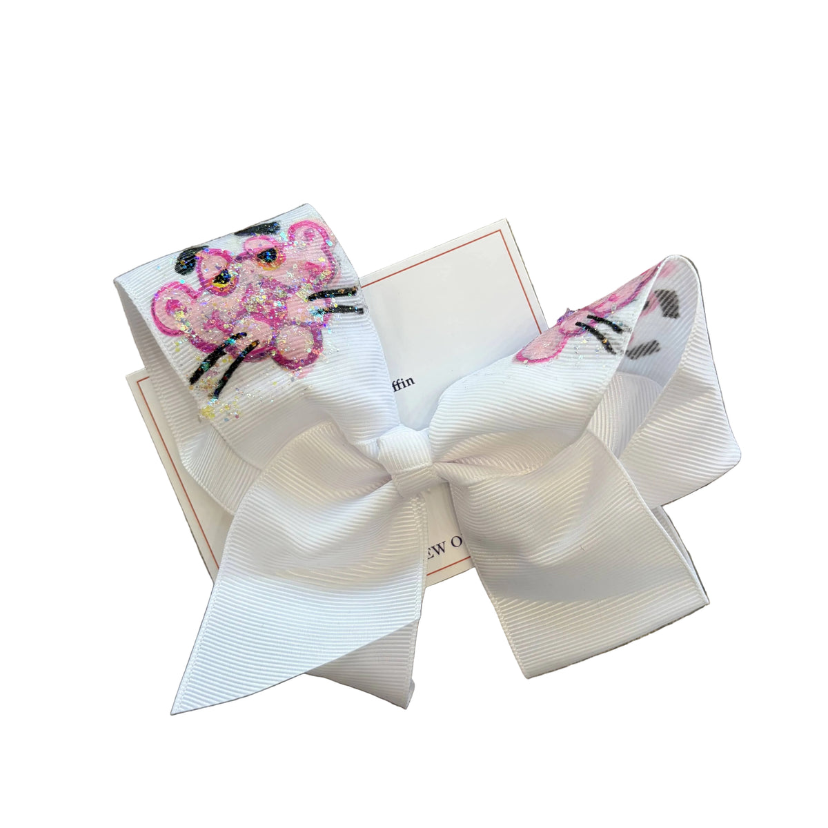 Heidi Davis Bows Cubs Hand Painted Bow Double Glitter - Little Miss Muffin Children & Home