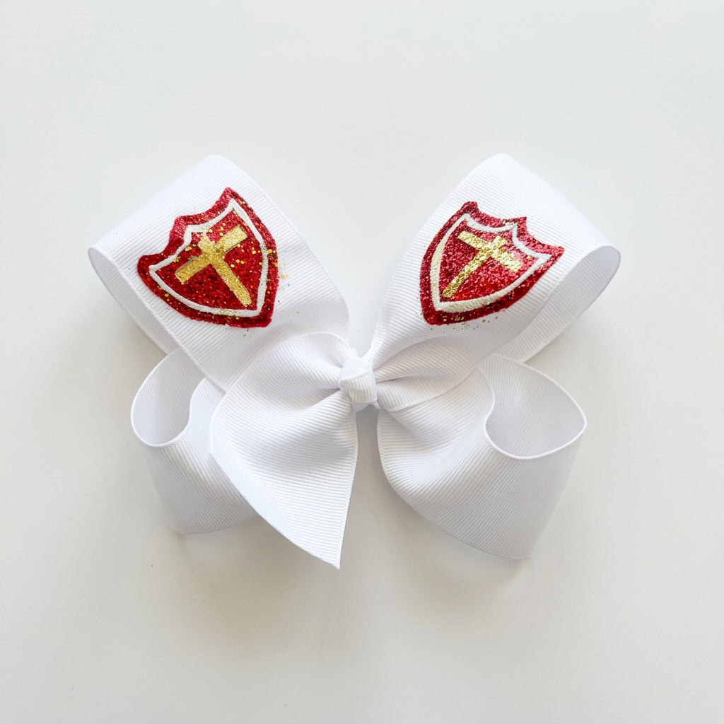 Heidi Davis Bows Cubs Hand Painted Bow Double Glitter - Little Miss Muffin Children & Home