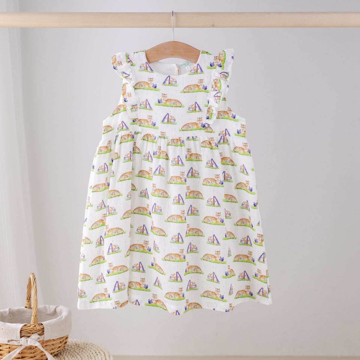 Nola Tawk Mascot Mania in Louisiana Organic Muslin Dress - Little Miss Muffin Children & Home