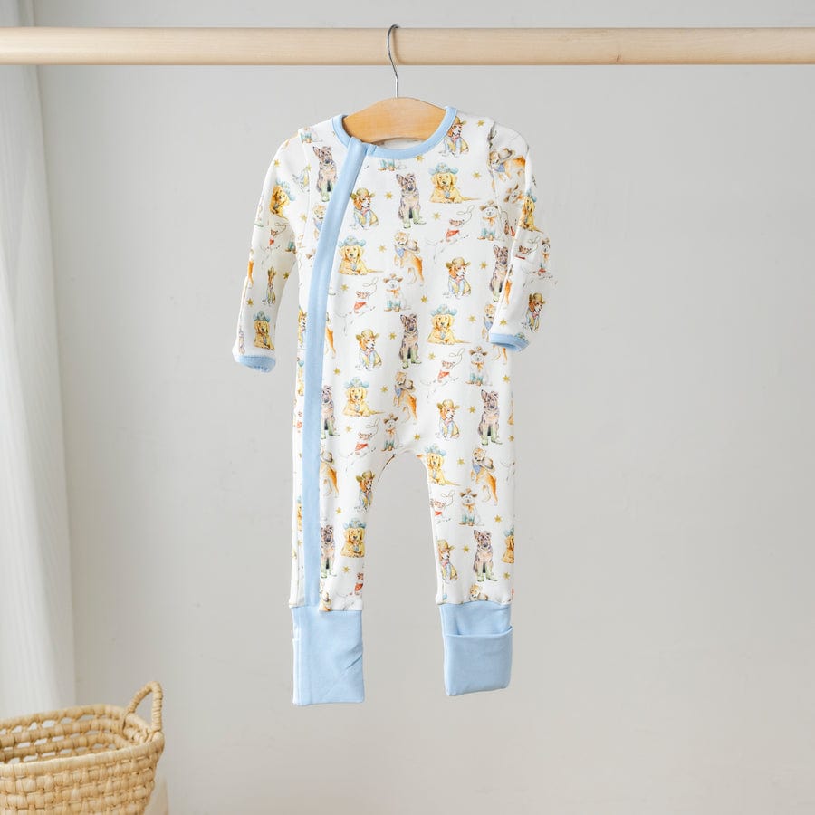 Nola Tawk Nola Tawk Cowboy Pups Cotton Pajamas - Little Miss Muffin Children & Home