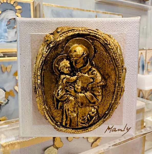 Dana Manly Art St Anthony 4x4 - Little Miss Muffin Children & Home