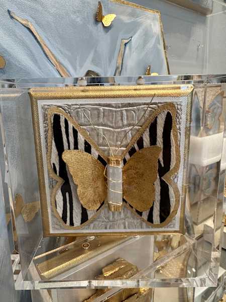 Dana Manly Art Animal Print Butterfly in Shadowbox 6x6 - Little Miss Muffin Children & Home