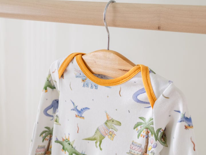 Nola Tawk Nola Tawk Dino-mite Birthday Organic Cotton Pajama Set - Little Miss Muffin Children & Home