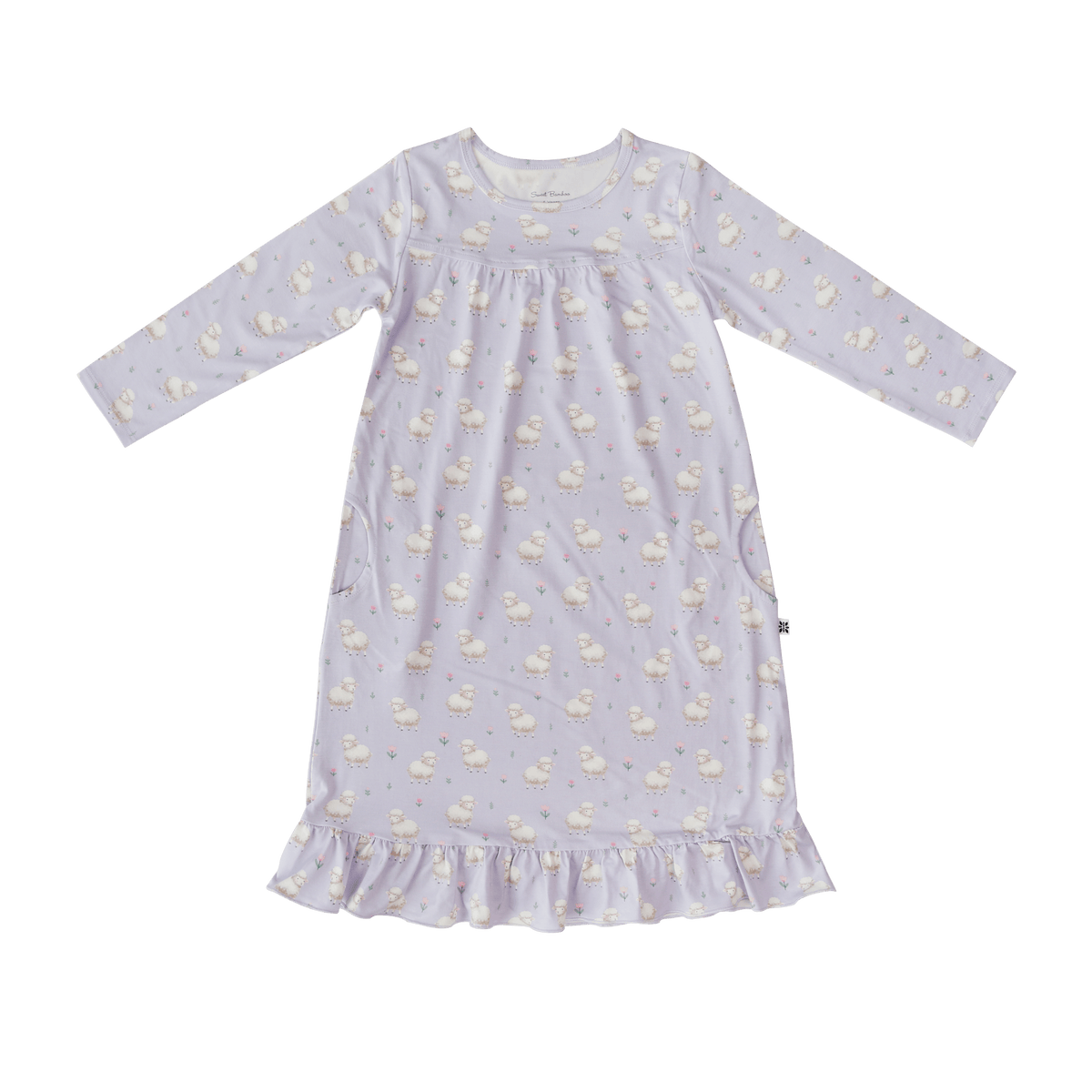 Little Sheep Long Sleeve Boho Dress