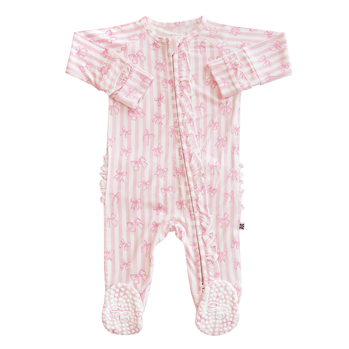 Tie The Knot Ruffle Footie
