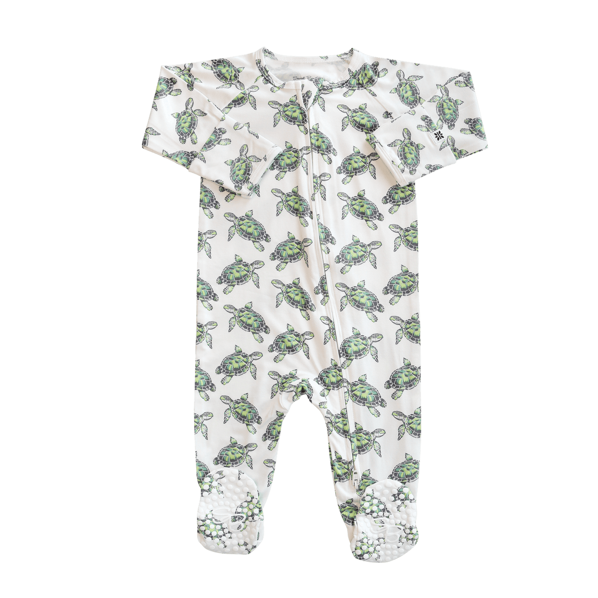 Sweet Sea Turtle Zipper Footie